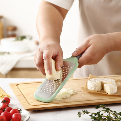 Marco Almond® MA61 Cheese Graters Set of 4, Graters with Handle for Kitchen, Stainless Steel Zester Grater Pizza Cutter Set