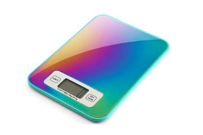 Marco Almond® KYA77 Food Scale, Titanium Coated Rainbow Digital Kitchen Scale Measures in Grams and Ounces